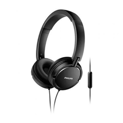 Auriculares Philips SHL5005/ con Micrófono/ Jack 3.5/ Negros