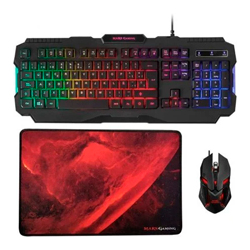 Pack Gaming Mars Gaming MCP118/ Teclat + Ratolí Òptic + Catifeta