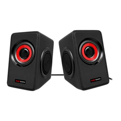 Altavoces Mars Gaming MS1/ 10W/ 2.0/ Rojos